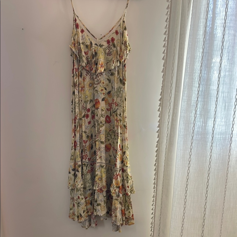 Spell Sayulita Frill Maxi in Sunflower